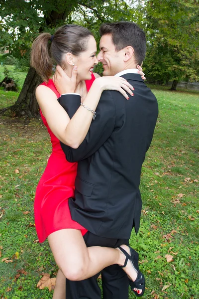 A nice and Young couple in love — Stock Photo, Image