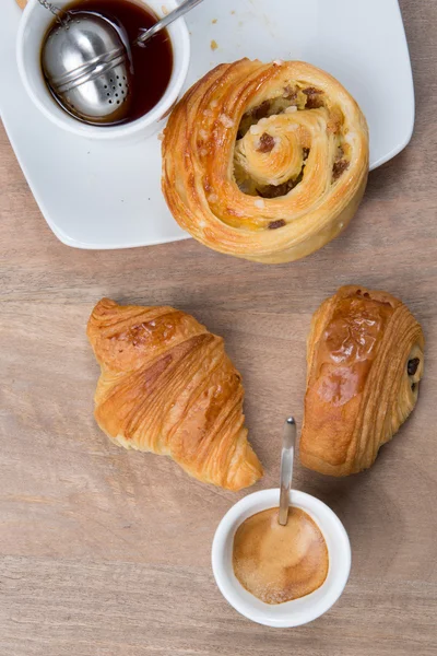 Tasty breakfast , french sweets — Stock Photo, Image