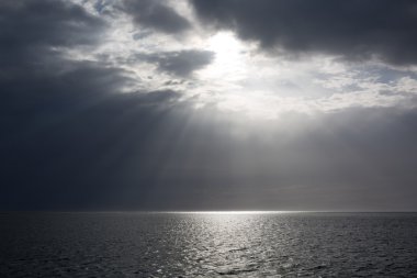 gün batımı ve bulutlar