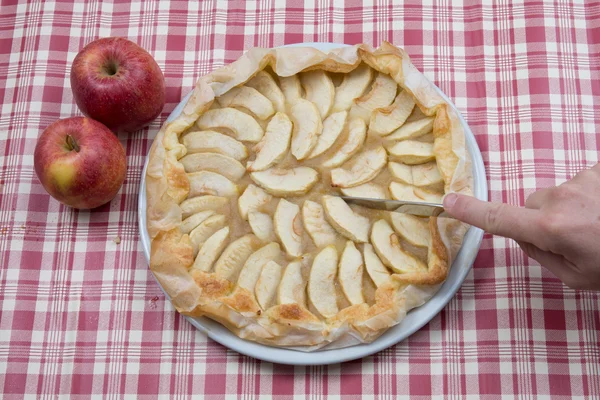 Tarte aux pommes maison — Photo