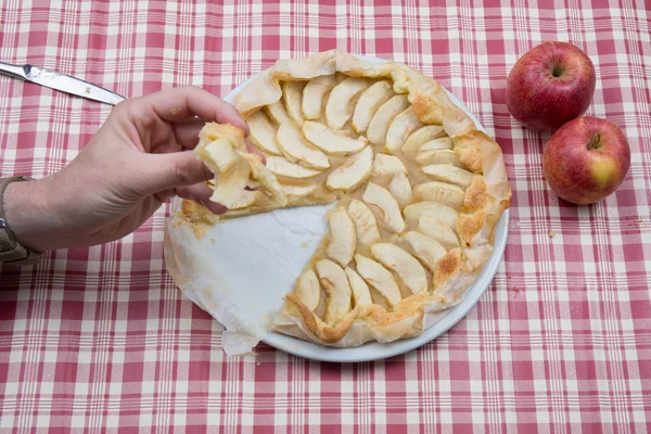 Tasty home made apple pie — Stock Photo, Image