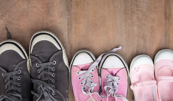 Overhead van essentials voor meisje — Stockfoto