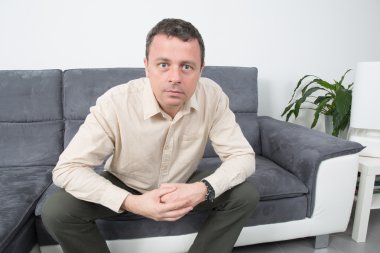 mutlu bir adam portresi