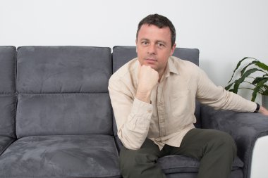 mutlu bir adam portresi