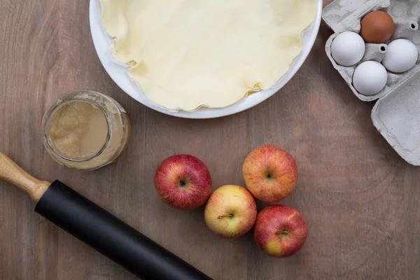 Tarte aux pommes maison — Photo