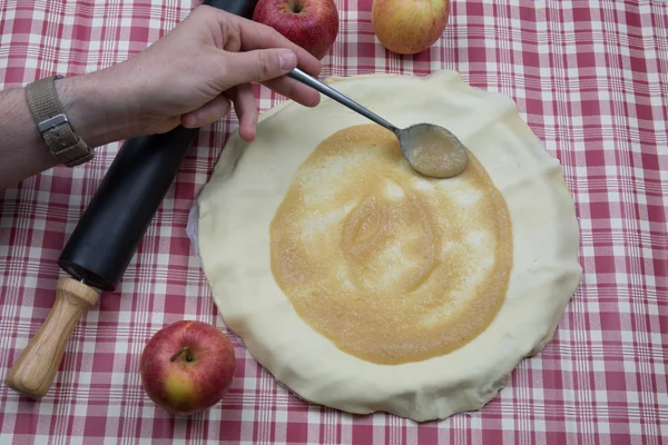 집에서 만든 사과 파이 — 스톡 사진