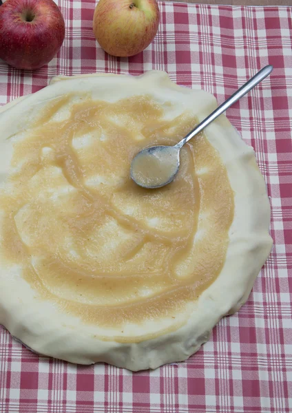 Tarte aux pommes maison — Photo