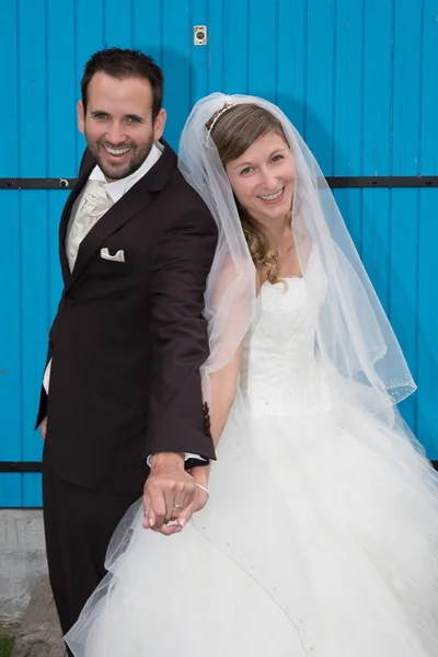 Весілля нареченого і нареченого — стокове фото