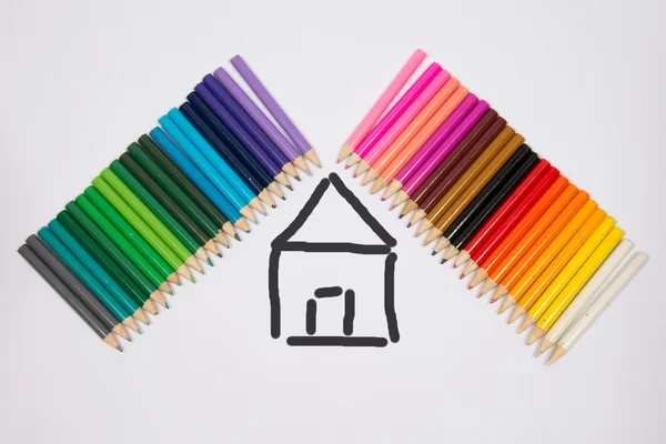 Concept using pencils — Stock Photo, Image