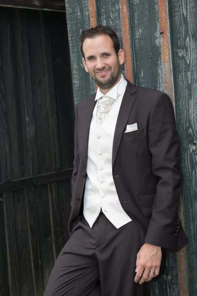 Portrait of the groom — Stock Photo, Image