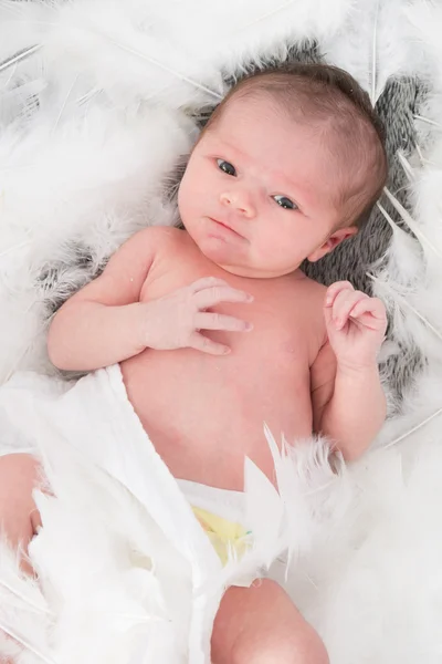Newborn caucasian baby — Stock Photo, Image