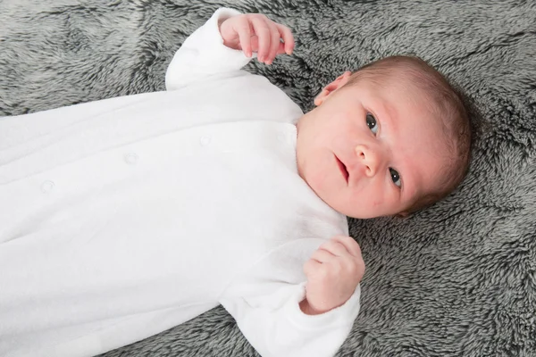 Newborn caucasian baby — Stock Photo, Image