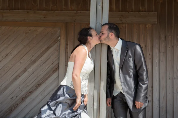 Preciosa pareja en el día de la boda —  Fotos de Stock