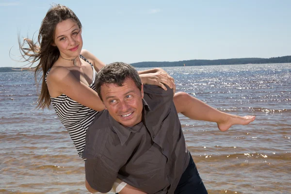 Urlaub am Strand Spaß und Reisen — Stockfoto