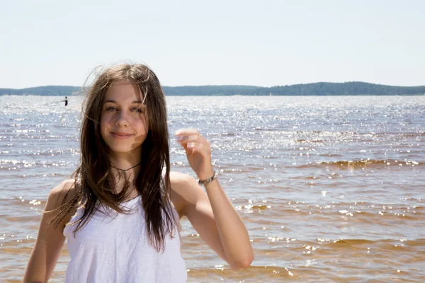 Adolescente menina em hollyday — Fotografia de Stock