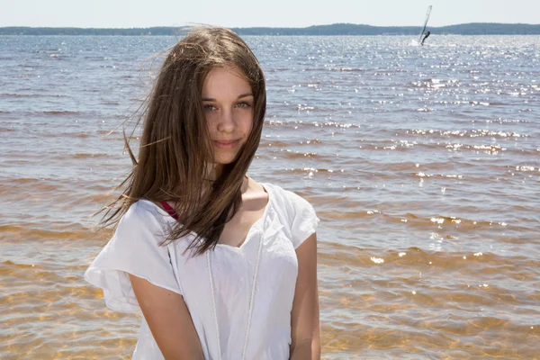 Teenager young girl in hollyday — Stock Photo, Image