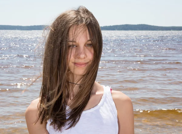 Tizenéves fiatal lány hollyday — Stock Fotó