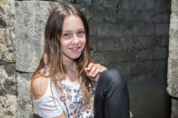 Adolescente menina em hollyday — Fotografia de Stock