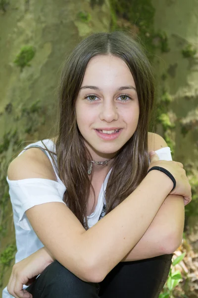 Teini nuori tyttö Hollywoodissa — kuvapankkivalokuva