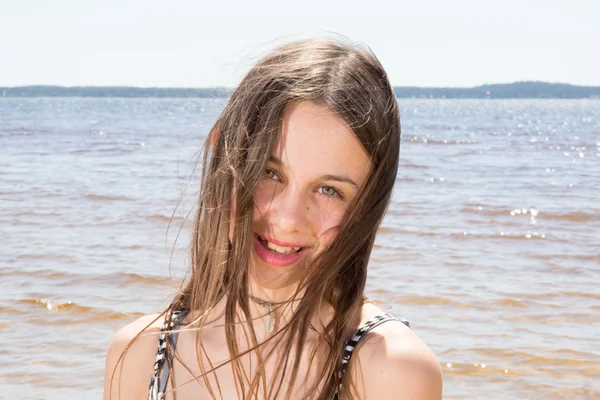 Very lovely young girl of 12 years old — Stock Photo, Image