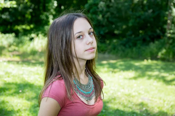 Pretty young girl teen — Stock Photo, Image