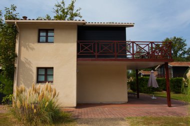 güzel modern ev ve Bahçe, açık