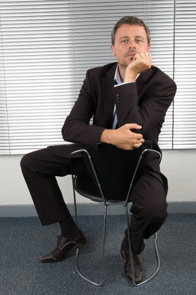 Uomo d'affari al lavoro — Foto Stock