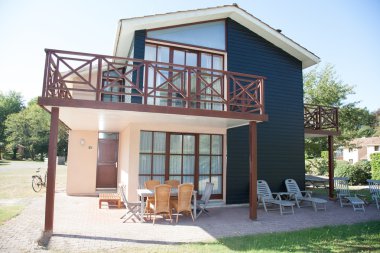 güzel modern ev ve Bahçe, açık