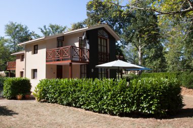 güzel modern ev ve Bahçe, açık