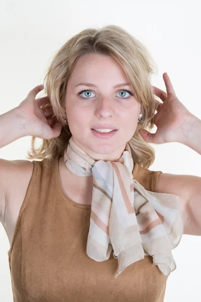 Blond young woman Stock Image