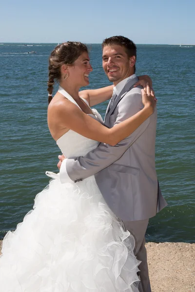 Pareja feliz boda — Foto de Stock