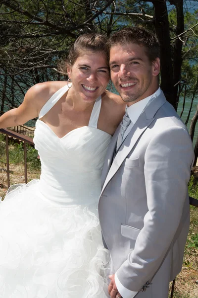 Matrimonio coppia in spiaggia — Foto Stock