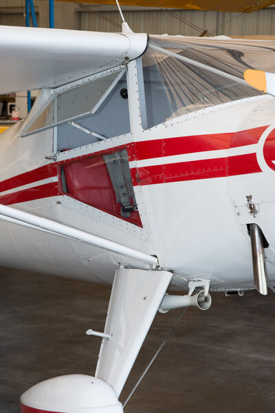 Beautiful small Airplane at the airport -