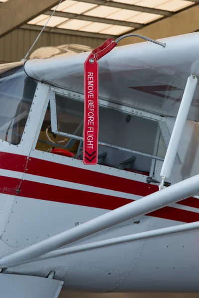 Beautiful small Airplane at the airport - — Stock Photo, Image