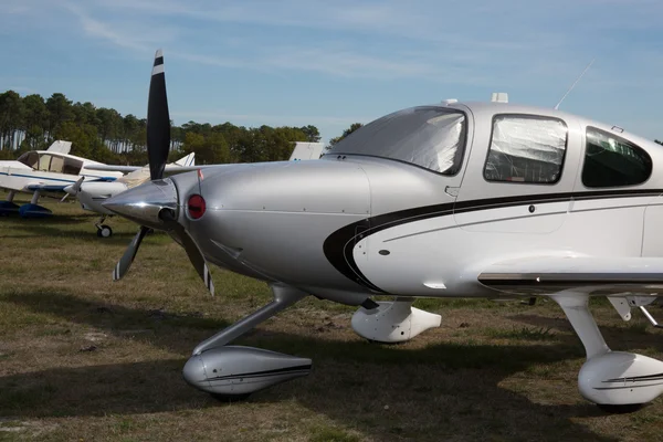 Beautiful small Airplane at the airport - — Stock Photo, Image