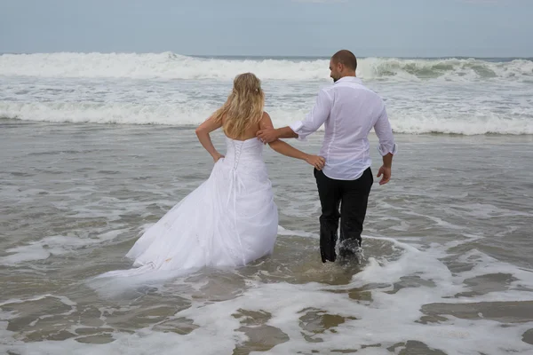 Pareja de boda encantadora —  Fotos de Stock