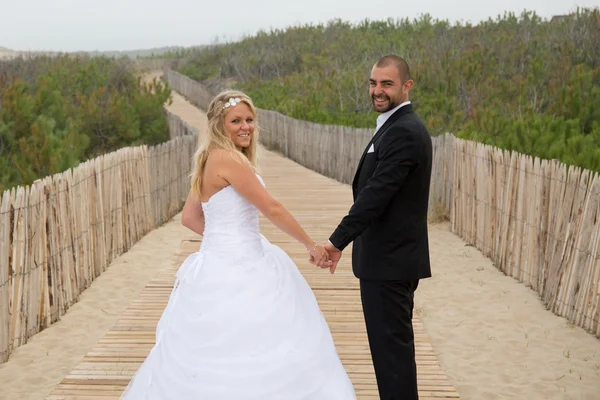 Hermosa pareja de boda — Foto de Stock