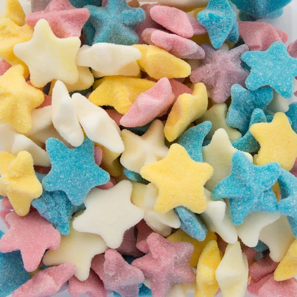 Kolorowe cukierki gwiazd — Zdjęcie stockowe