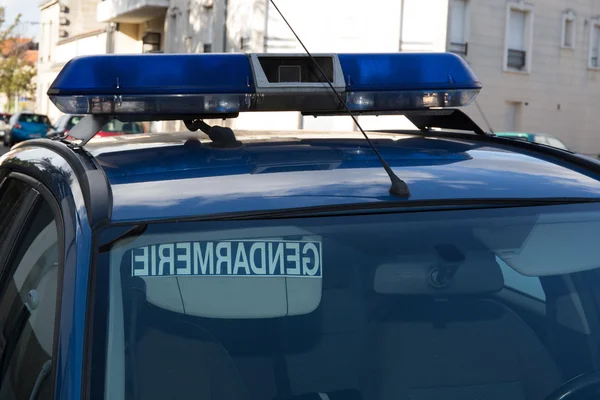 法国警方半军事警察部队在法国的汽车 — 图库照片
