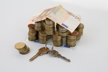 Emlak Finans yatırım para birimi para ev ile anahtar