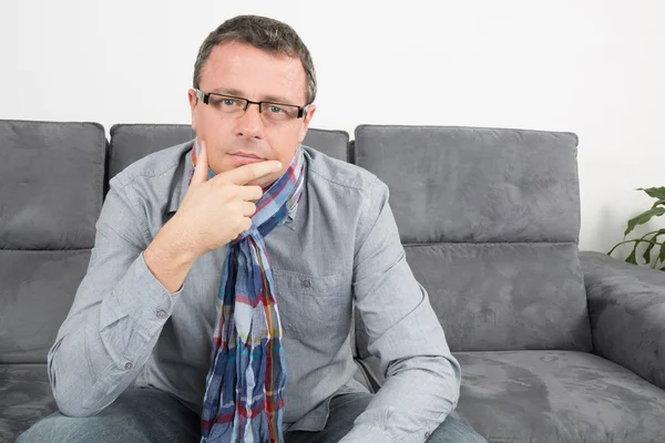 Portrait of a handsome man with glasses — Stock Photo, Image