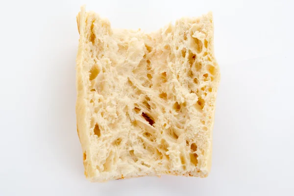 Άσπρο ψωμί απομονωμένη σε ένα λευκό backgrond — Φωτογραφία Αρχείου