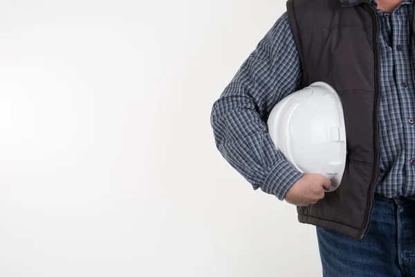 Worker with construction tools. For House renovation — Stock Photo, Image