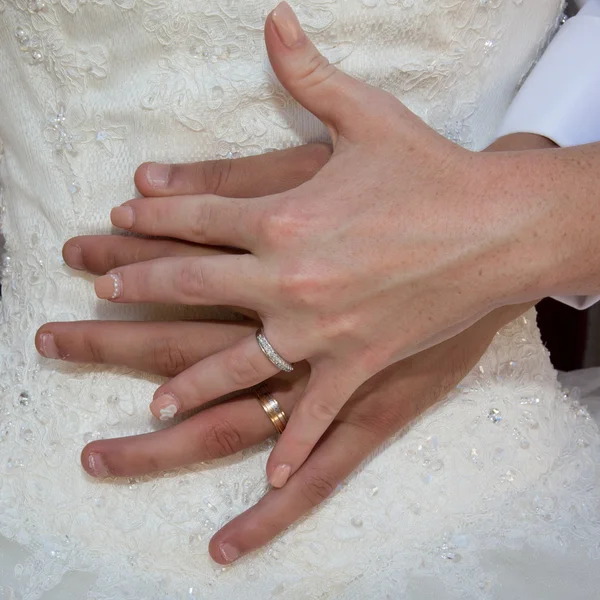 Picture of man and woman with wedding ring — Stock Photo, Image