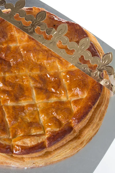 Close up of Christmas almond cake — Stock Photo, Image