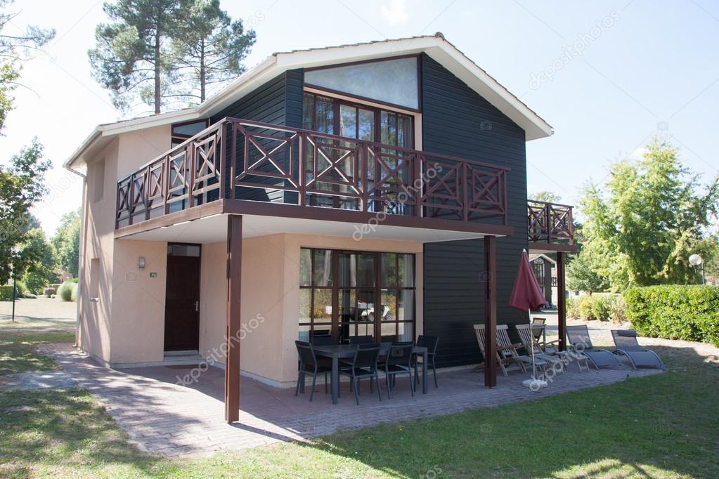 View of the exterior of a beautiful modern house 