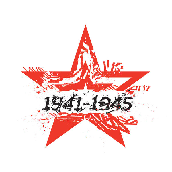 Vector template for Victory Day 9 May print design, greeting car