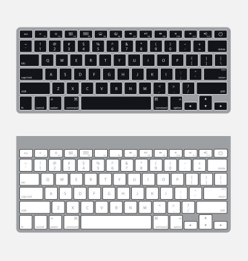 Two Vector Keyboards clipart