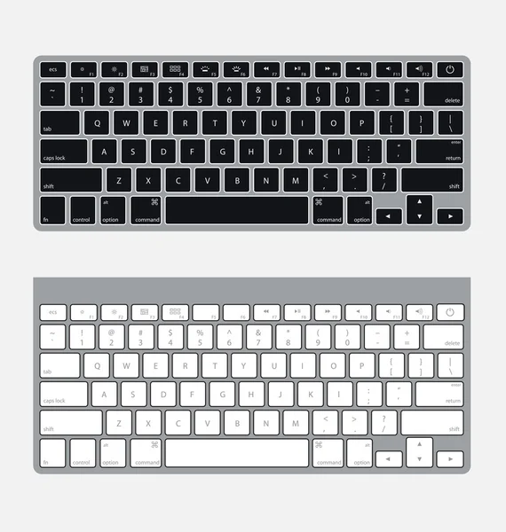 Dois teclados vetoriais —  Vetores de Stock