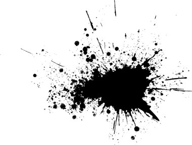 siyah mürekkep lekesi